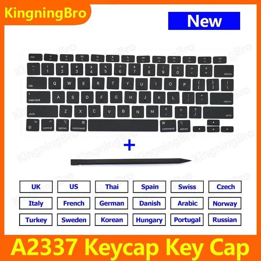 Mới A2337 Keycaps Nút Cho MacBook Air 13 "M1 A2337 Nắp Chìa Khóa US UK Tây Ban Nha Pháp Nga EMC 3598