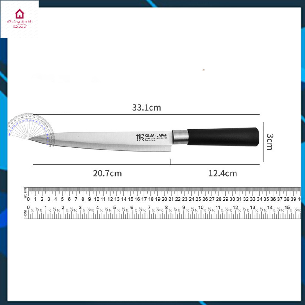 Dao Sashimi Kuma Nhật thái gọt đa năng - Thép không gỉ số lượng có hạn