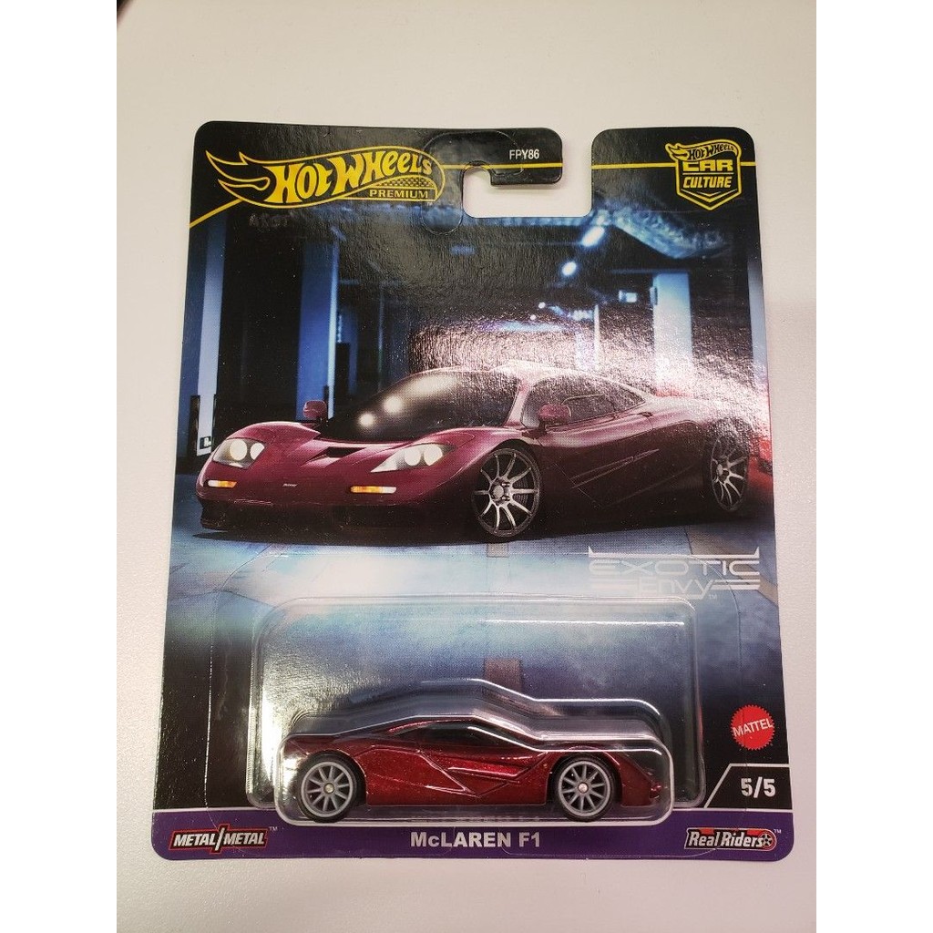 Xe mô hình HKC77 Hot Wheels Premium Car Culture Exotic Envy McLaren F1