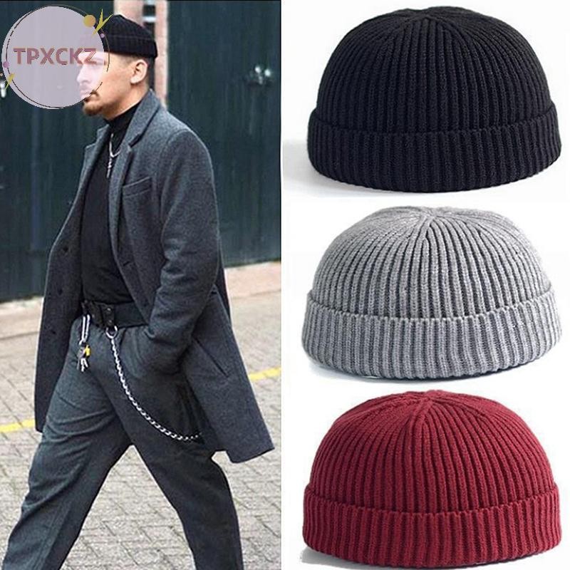 Tpxckz Unisex Nam Nữ Mũ Bò Ấm Áp Có gân Mùa Đông Trượt Tuyết Người Cá Docker Hat Mới VN