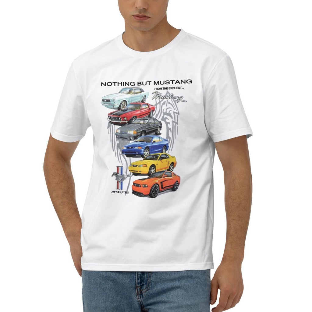 Áo thun cotton ngộ nghĩnh thiết kế Ford Mustang GT