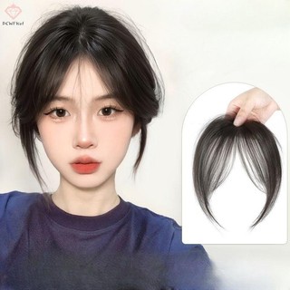 [Pcwkkef] Phần giữa Fake Bangs Fringe Tổng hợp Topper Hairpiece Clip-In Bang Nối dài Đóng cửa vô hình tự nhiên