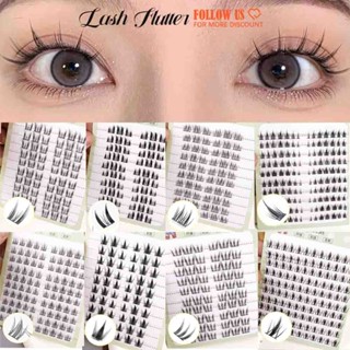 10 hàng Lông mi giả tách rời sợi cụm mèo thỏ chó con mắt anime lông mi mở rộng