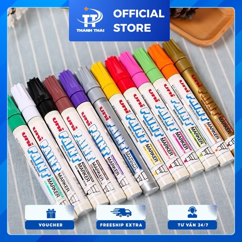 Bút sơn Uni Paint Marker – PX20 (2.2 đến 2.8mm) ( viết mọi chất liệu )