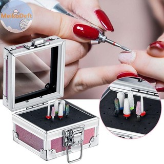 MeikoDeft 25 Khe Móng Tay Nghệ Thuật Mài Bit Giá Đỡ Hiển Thị Hộp Bảo Quản Móng Tay Mũi Giá Đỡ Hộp Đựng Đứng Giá Trưng Bày VN