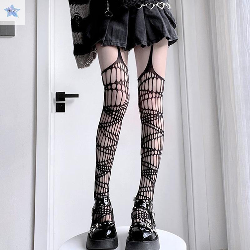 Gjcute Rỗng Fishnet Vớ Quần Nữ Toàn Thân Fishnet Vớ Quần VN