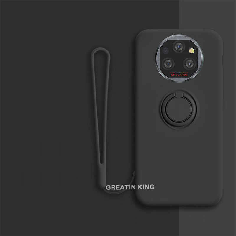 Dành Cho Oukitel WP35 WP39 Pro Ốp Lưng Kim Loại Từ Tính Giá Đỡ Điện Thoại TPU Mềm Có Dây Đeo Chống M