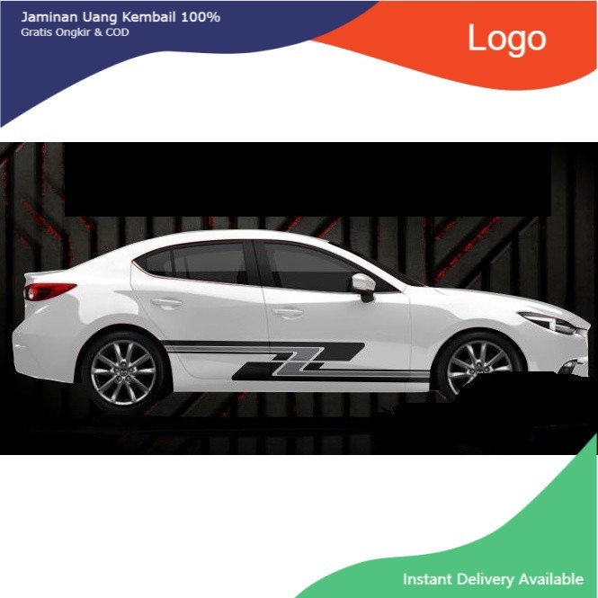 [ HOT ] Tem Sườn xe ô tô mazda 3,Team Decal Oto,   [ KHÔNG BAY MÀU ]