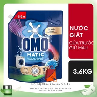 OMO Matic Nước Giặt Cửa Trước Nhiều Loại Túi 3.6kg.