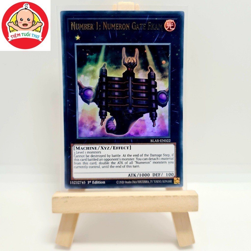 [Siêu hot] Thẻ bài yugioh Number 1: Numeron Gate Ekam [BLAR-EN022] - Ultra 1st Edition - Tặng bọc bà