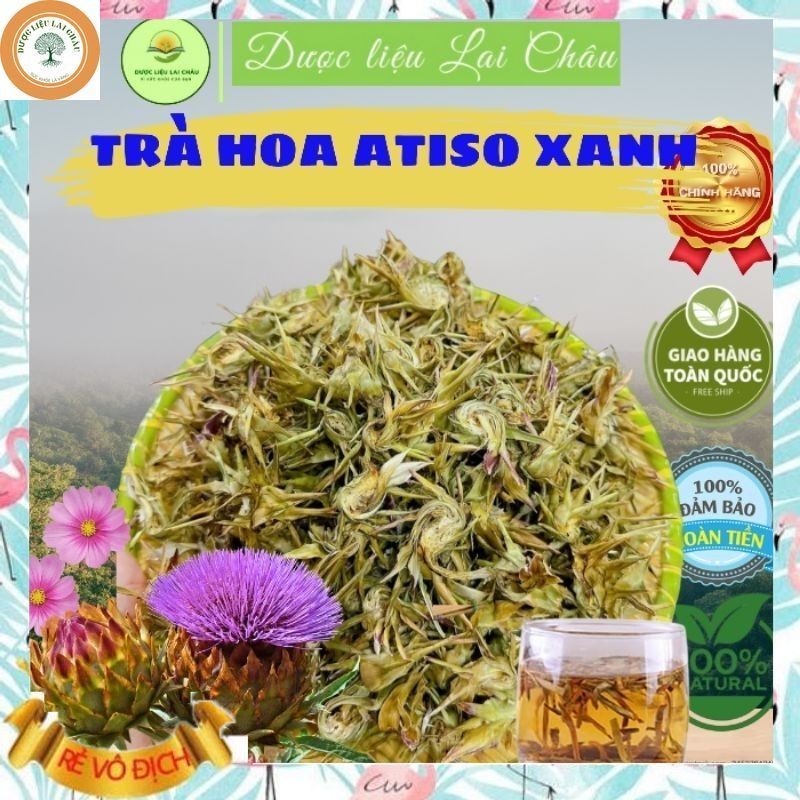 Hoa Atiso xanh Sa Pa sấy khô loại 1 thượng hạng, bông actiso Đà Lạt giúp tăng cường chức năng gan, đ