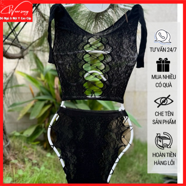 Đồ Croptop Body Sexy Cám Dỗ Bodysuit Ren Đan Dây Siêu Sexy  Gợi Cảm 8037A [CWEAR.SEXY_ĐỒ NGỦ & NỘI Y CAO CẤP] | BigBuy360 - bigbuy360.vn