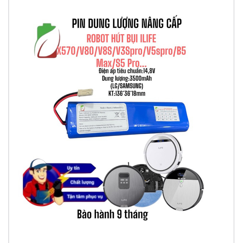LINH KIỆN NÂNG CẤP CHO  ROBOT HÚT BỤI ILIFE ILIFE X570/V80/V8S/V5S  PRO/X750/V3S/ V3S V5S PRO( LG/SA