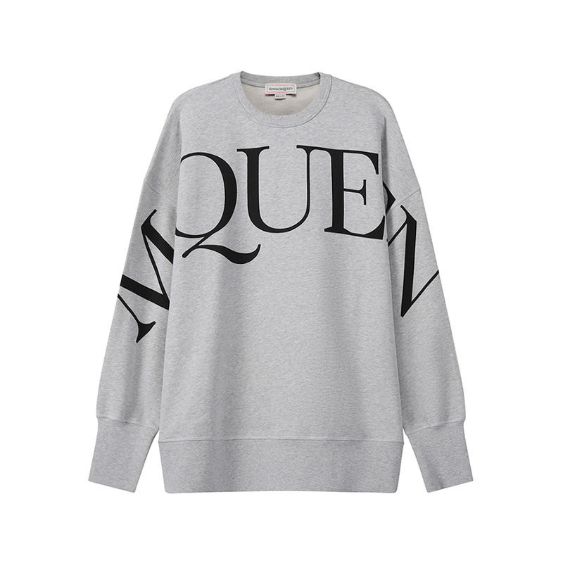 Áo nỉ cổ tròn in LOGO nam Alexander Mcqueen Mcqueen705002 QUZ23