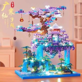 [Ưu tiên] Fairy Pavilion Tương thích với các khối Lego, kiến trúc Taohuatan, hạt nhỏ, đồ chơi Quà tặng thủ công diy cho bé gái khó [SY]
