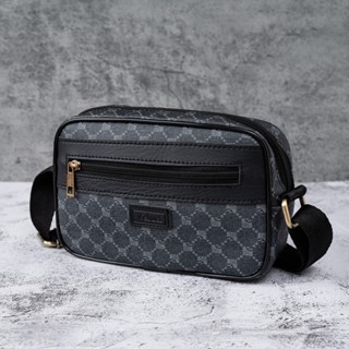 [Gía mở bán] Túi đeo chéo Veluci cao cấp, Da họa tiết sang trọng, dây lụa dầy dặn móc khóa hợp kim