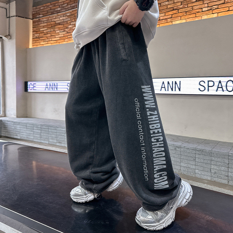 NANA CHAN - Quần nỉ suông lót lông cho bé trai QB740 SIZE ĐẠI 120 - 170, quần áo trẻ em thu đông