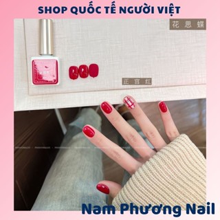 Sơn gel Xeijiayi màu đỏ thuần trang trí móng xinh xắn mùa Giáng sinh, năm mới 🌸 Nam Phương Nail 🌸