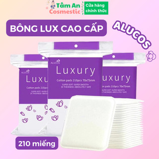  Bông Tẩy Trang Alucos LUXURY 210 Miếng Siêu Xịn Mềm Mịn Bông Tẩy Trang Luxury 210 Miếng 