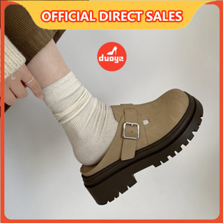 Tóc thẳng nhà máy Duoya ~ [Ready stock] Giày Birken đế dày độn cao dễ phối đồ đơn giản Dép nữ boken chống trượt hot trên mạng Thu Đông 2024 miễn phí vận chuyển