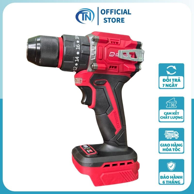 Thân Máy Khoan Pin Drama D-5521 Không Chổi Than 3 Chức Năng Chân Pin Phổ Thông