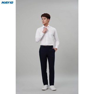 Áo sơ mi nam trắng dài tay May 10 màu AT049 dáng suông