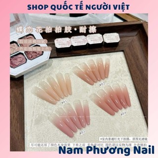 Hộp gel dặm ombre mini 4 màu bướm tình yêu tông màu ngọt ngào 🌸 Nam Phương Nail 🌸