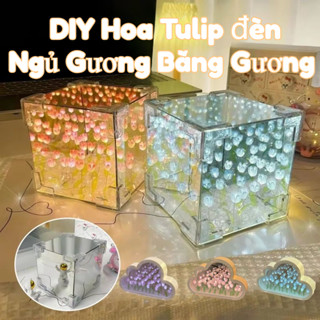  DIY Hoa Tulip đèn Ngủ Gương Bằng Gương,Quà Tặng Lãng Mạn ý Nghĩa,cho Cặp đôi Bạn Thân 