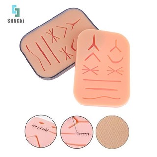 [Shngki] Miếng đệm hoạt động bằng da Bộ dụng cụ huấn luyện khâu phẫu thuật Bộ dụng cụ thực hành khâu phẫu thuật Phụ kiện chấn thương cho học sinh [MỚI]