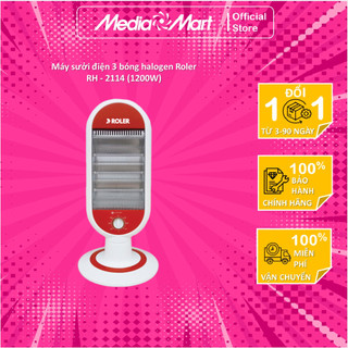 Máy sưởi điện 3 bóng halogen Roler RH - 2114 (1200W)