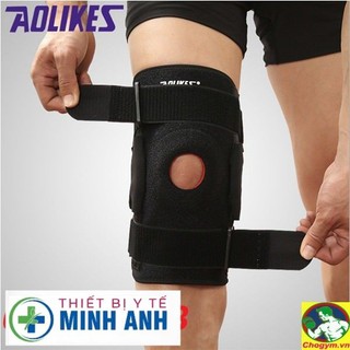 Đai hỗ trợ khớp gối có thanh nhôm trợ lực cao cấp aolikes 7907