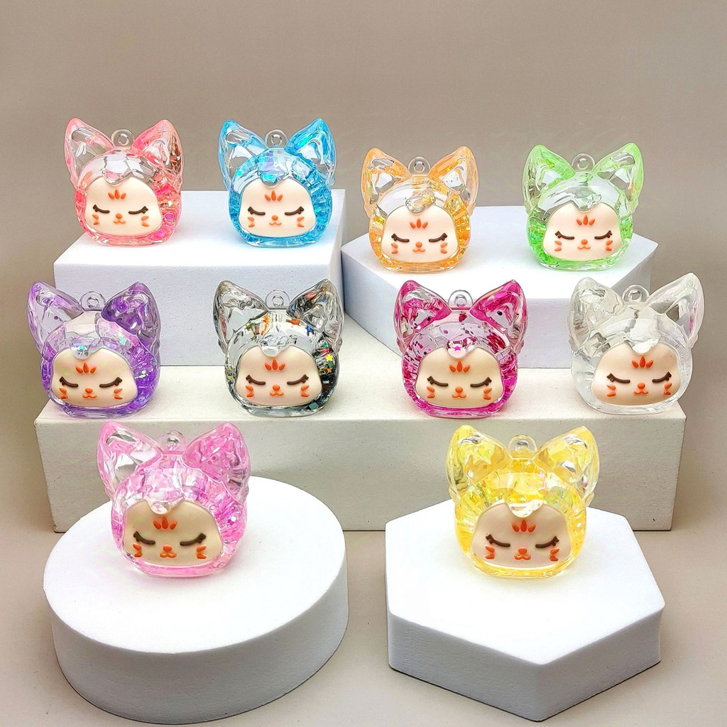 Kiki Tai Cáo, Kiki Nước Size 5cm, Charm Treo Khoá Hinh Kiki Dễ Thương