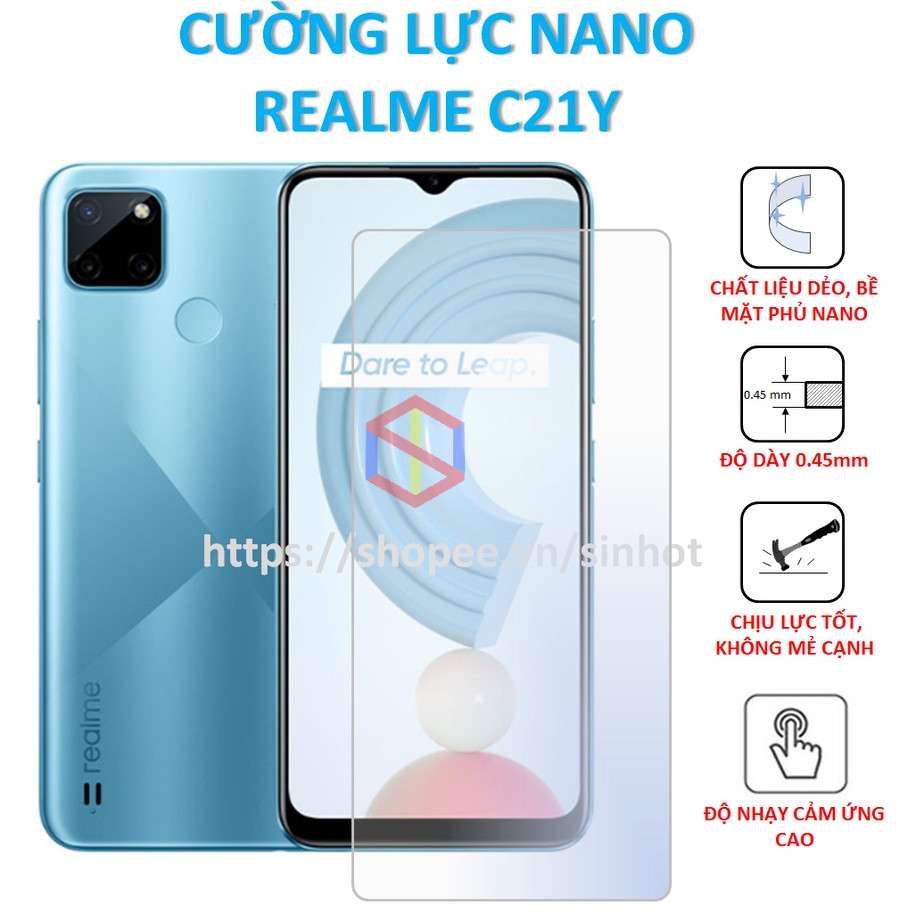 DÁN CƯỜNG LỰC DẺO MÀN HÌNH REALME C21Y ilistore