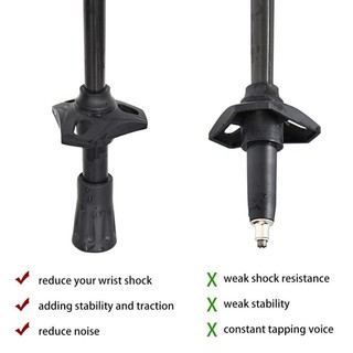 【Anna】Trekking Pole Tip Set Tip Trekking Walking Cane Cap Hammers Pole Rubber Duable