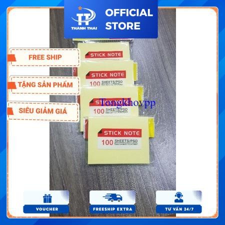 Giấy nhớ 3x4-Giấy nhắc việc kích thước 3x4( combo 3 tập)