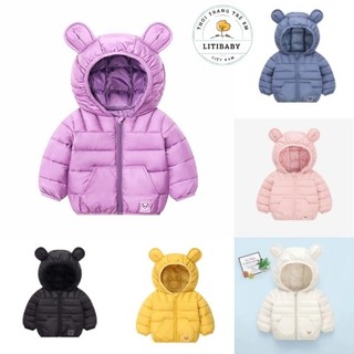 Áo Phao Cho Bé Gái Hàng Siêu Nhẹ, Mềm Và Ấm Cho Bé 8kg-17kg