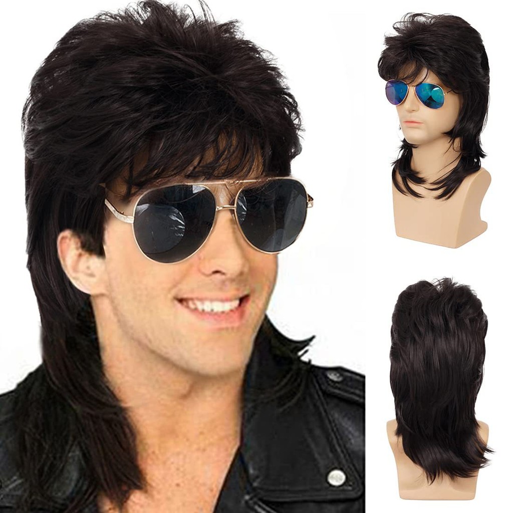 Tổng Hợp Tóc Vàng Mullet Tóc Giả Cho Nam Trang Phục Lạ Mắt Đảng Phụ Kiện Cosplay Tóc 80 Tóc Giả Joe 