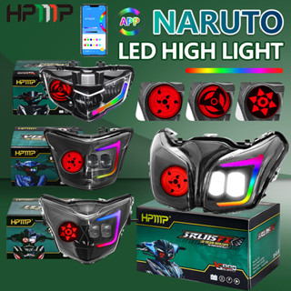 Hpmp NARUTO LC135 Y15 SRL DREAM PHA ĐÈN RGB APP ĐIỀU KHIỂN ĐÈN ĐÈN ĐÈN ĐÈN ĐẦU CHỈNH YAMAHA LC135 V2 V3 V4 V5 V6 V7 Y15ZR V1 V2 SRL115FI Exciter 150