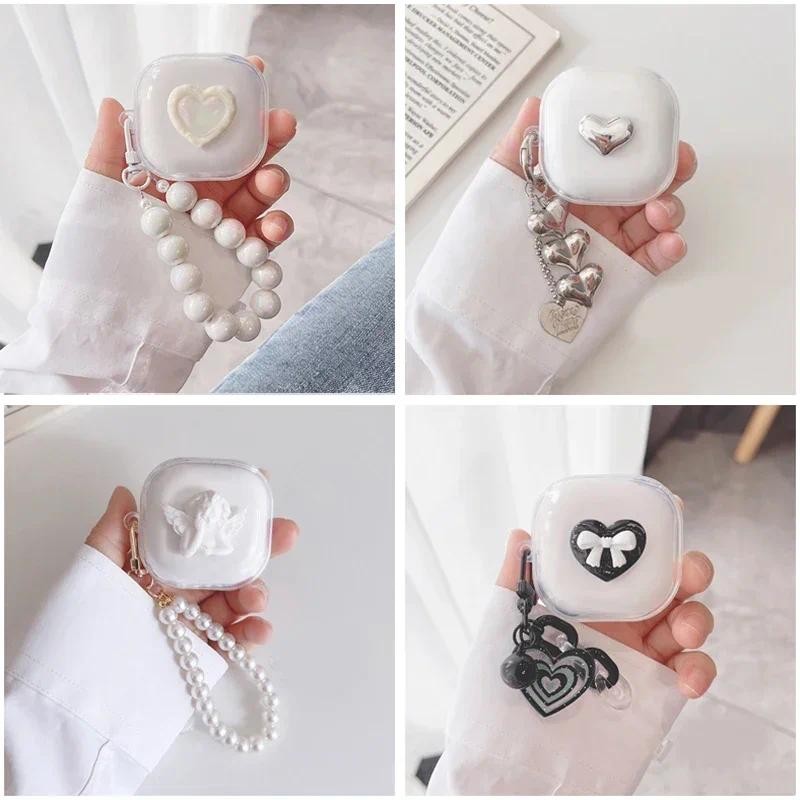 Ins cho Baseus E16 / E19 / E18 / E20 Ốp lưng tình yêu / thiên thần dễ thương Mặt dây chuyền silicon 