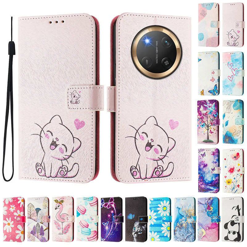 Ốp lưng Honor X9d X9C 5G Họa tiết vẽ dễ thương Ốp điện thoại lật cho Honor X9C X9b X9a X9 5G Ốp lưng