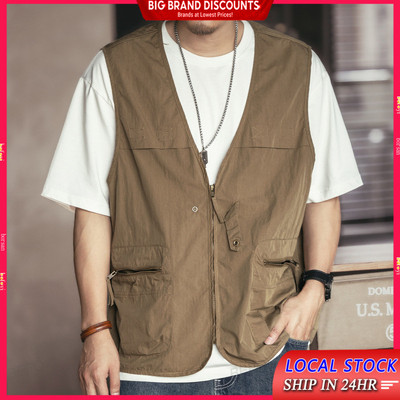 Nam Mỏng Bảo Hộ Lao Động Áo Vest Thời Trang Mùa Hè Thương Hiệu Nhiều Túi Không Tay Tank Top Áo Khoác Sinh Viên Thể Thao Ngoài Trời BEFOYI SZ179