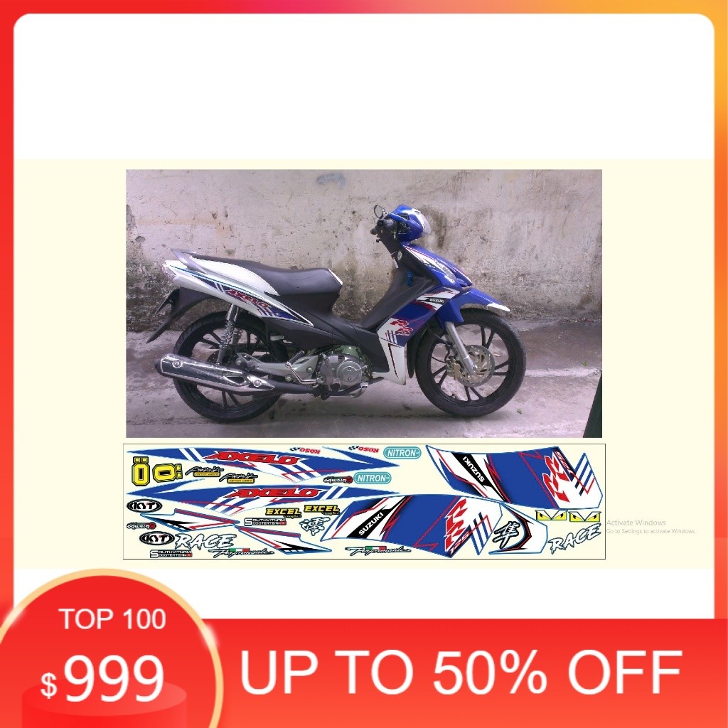 [TEM XE ] TEM AXELO ZIN XANH TRẮNG bảo hành 02 năm