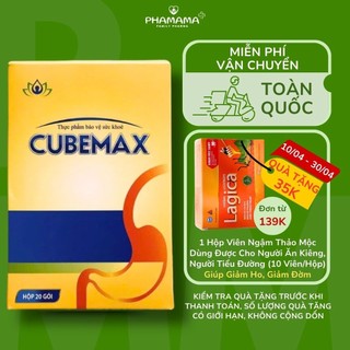Gel bảo vệ dạ dày cubemax giúp giảm đau dạ dày, tá tràng, cắt cơn trào ngược dạ dày, giảm ợ chua, đầy bụng, khó tiêu