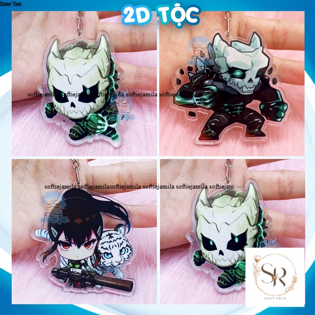 Móc Khóa Mica Trong Suốt In 2 Mặt Sắc Nét Anime Manga Kaiju no 8 Monster #8 – Phụ Kiện Anime By 2D T