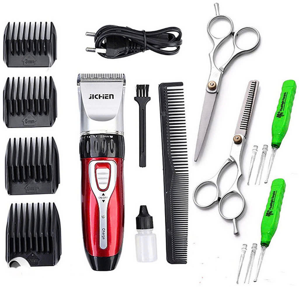 [TẶNG KÉO CẮT TỈA] Tông Đơ Cắt Tóc Cho Bé Chuyên Nghiệp – Máy Cắt Tóc Jichen Cao Cấp , Kèm Theo Nhiều Phụ Kiện