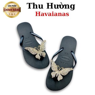  Tổng Hợp Dép Havaianas Nữ Slim Đen Gắn Kèm Charm Từ Brazil - Cao su non tự nhiên chống trơn trượt - Thu Hường Havai 