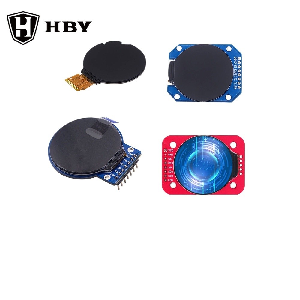 Màn Hình TFT 1.28 Inch TFT Màn Hình Hiển Thị Mô Đun Tròn RGB 240 * 240 GC9A01 Trình Điều Khiển 4 Dây