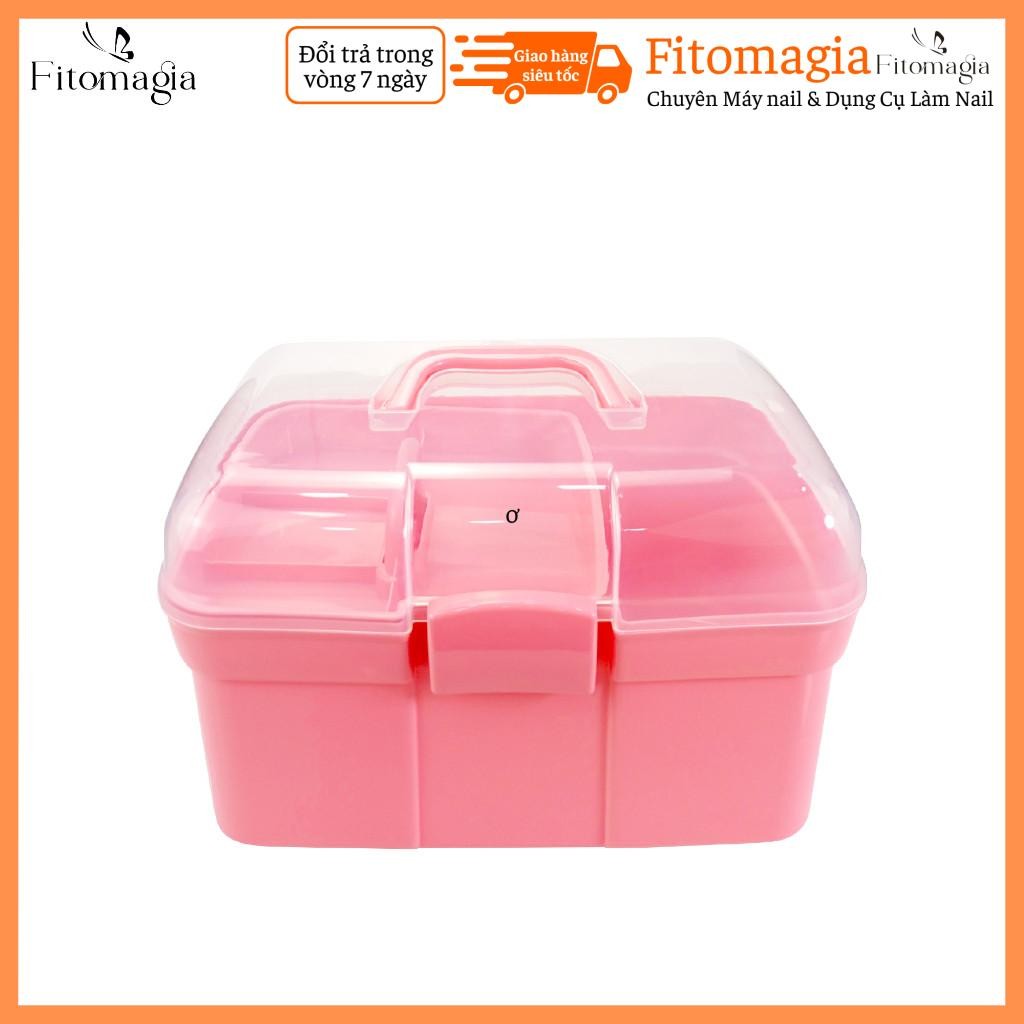 [Fitomagia03] Cốp Đựng Đồ Nails - Hộp Đựng Nail Bằng Nhựa Chuyên Dụng
