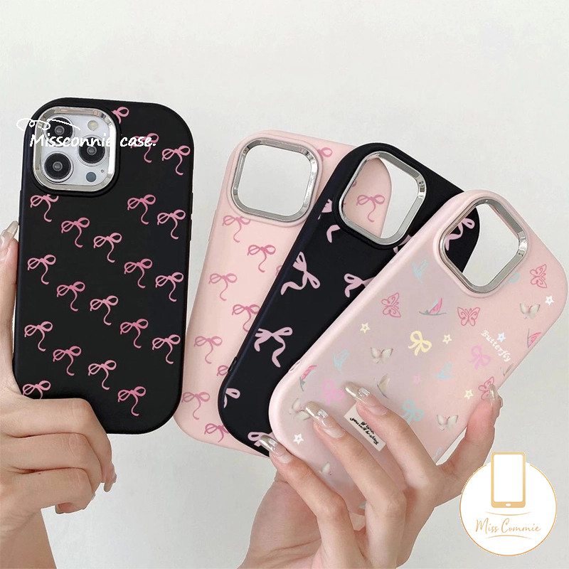 Dành Cho Realme Note 60 50 C51 C55 C30 C63 C65 C25Y C53 C15 C11 C25 C67 C12 C25s 5s 6i 5i 5 8i C20A C20 C21Y Narzo 50 20 Vòng Tay Hoa Nơ Màu Hồng Ngọt Ngào Vòng Tay Kim Loại Sang Trọng Ống Kính