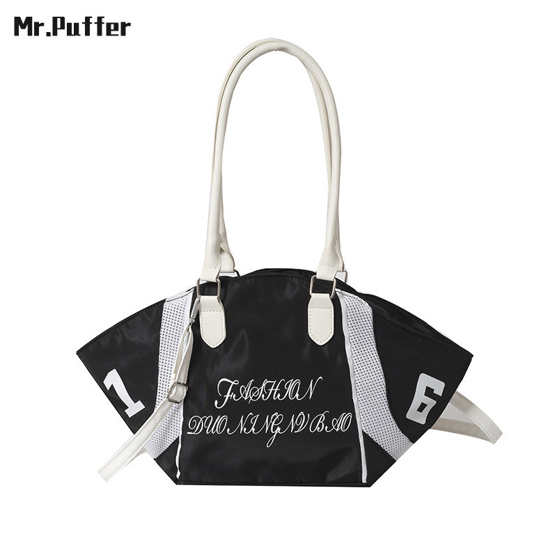 Mr.puffer Thiết kế đặc biệt Phong cách thể thao Túi tote sức chứa lớn Túi đeo vai thời trang mới
